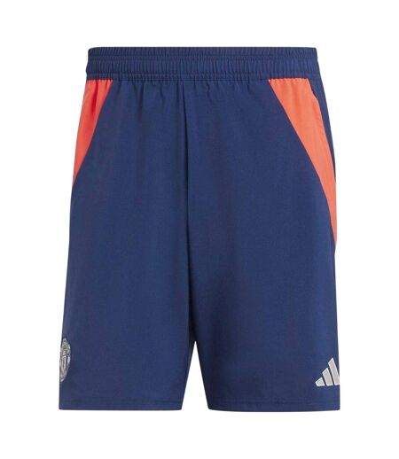 Short Motif/style Manchester United Fc Tiro Homme Bleu Indigo Rouge Adidas