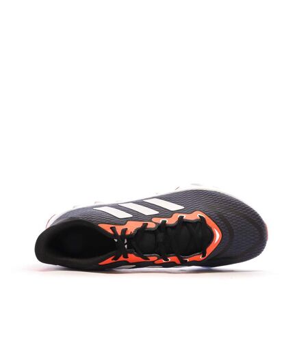 Chaussures de running noires/oranges homme adidas switch
