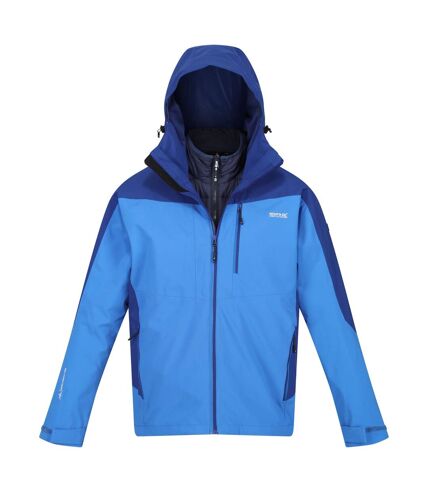 Regatta Mens Wentwood VIII 3 in 1 Waterproof Jacket (Strong Blue/New Royal) - UTRG9465