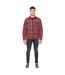 Mens willington checked overshirt red Duck and Cover