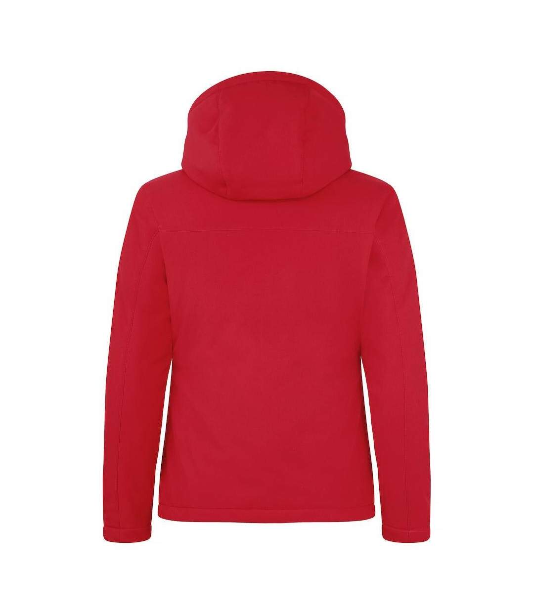 Womens/ladies Padded Soft Shell Jacket Red Clique-2