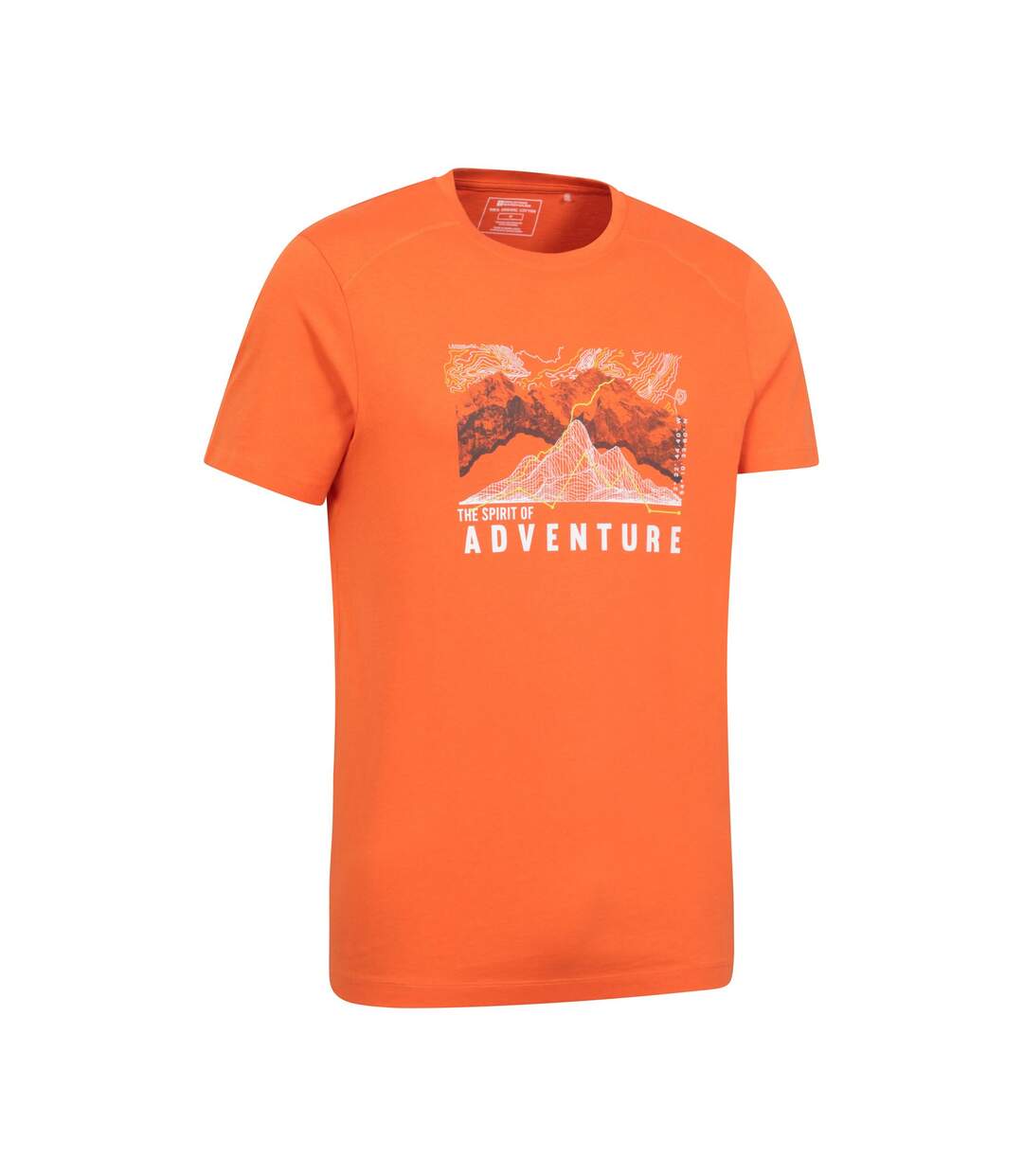 T-shirt adventure begins homme orange Mountain Warehouse