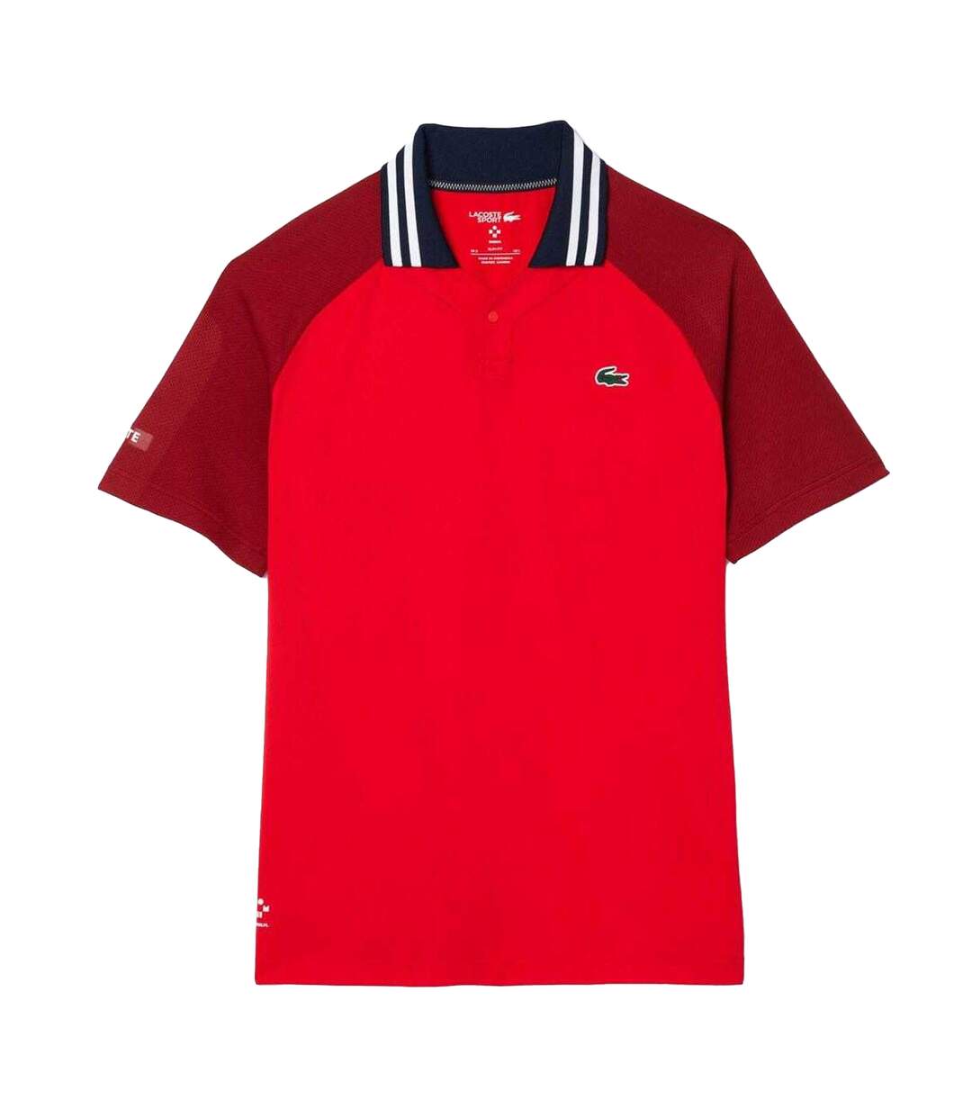 Polo Tennis Daniil Medvedev Homme Rouge Lacoste-2
