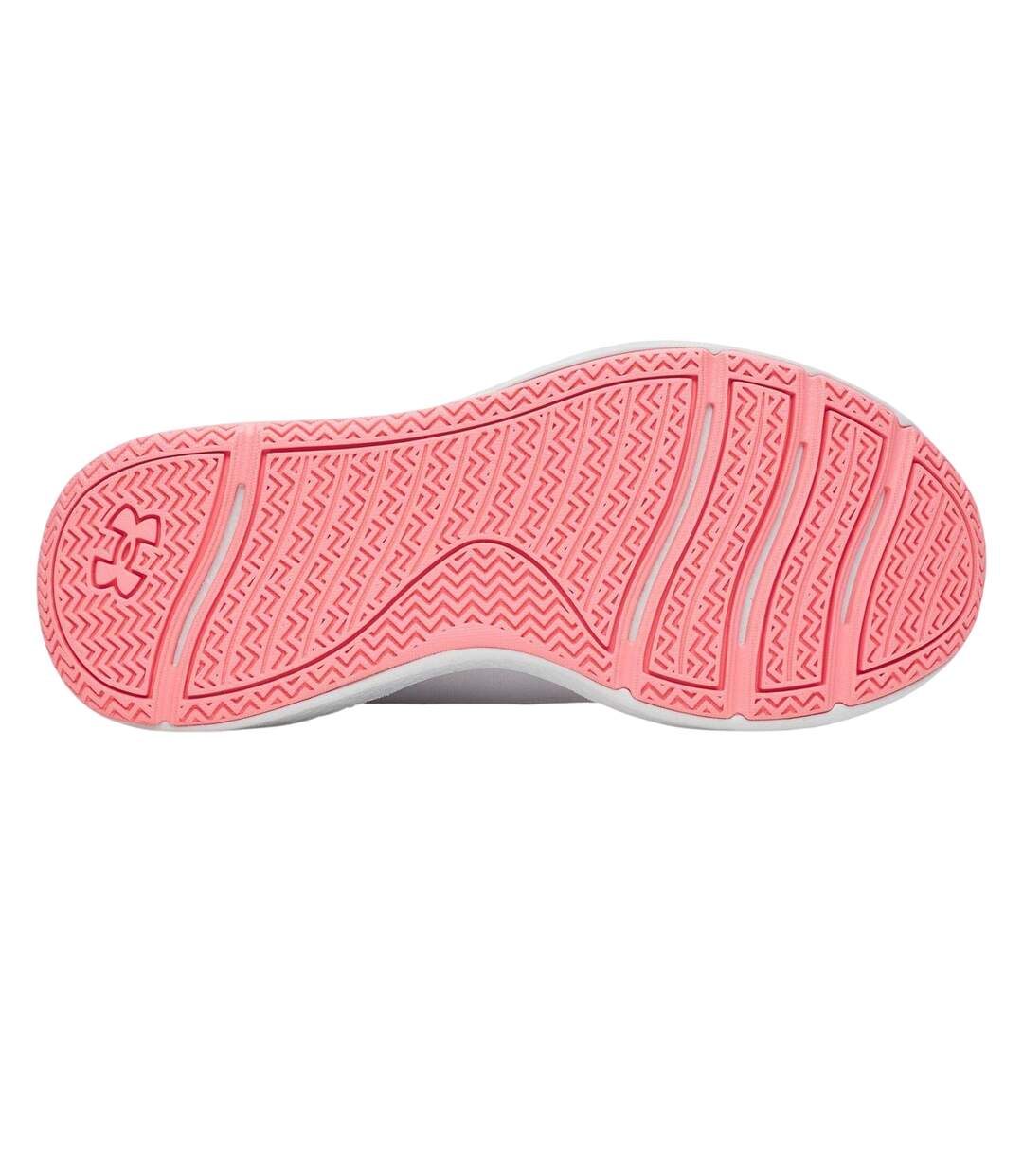 Womens/ladies Aurora Trainers Grey Pink Under Armour-4