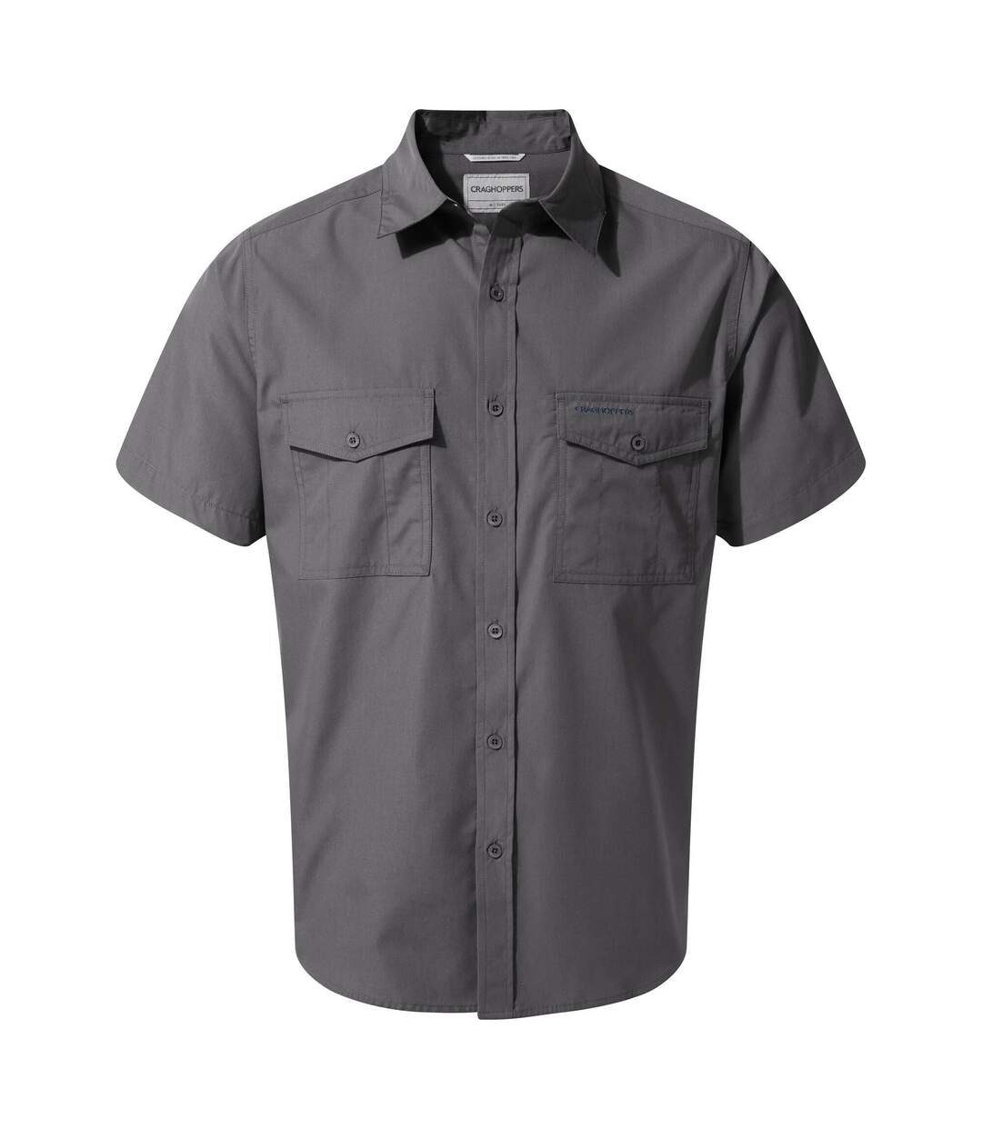 Craghoppers Mens Kiwi Short-Sleeved Shirt (Ombre Blue)