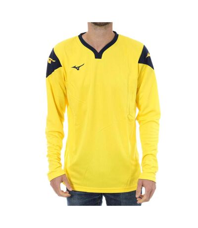 T-shirt de Tennis Jaune Homme Mizuno Tennis Shadow - M