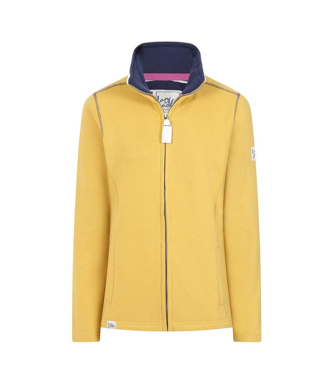 Sweat Motif/style Logo Femme Jaune Lazy Jacks-1
