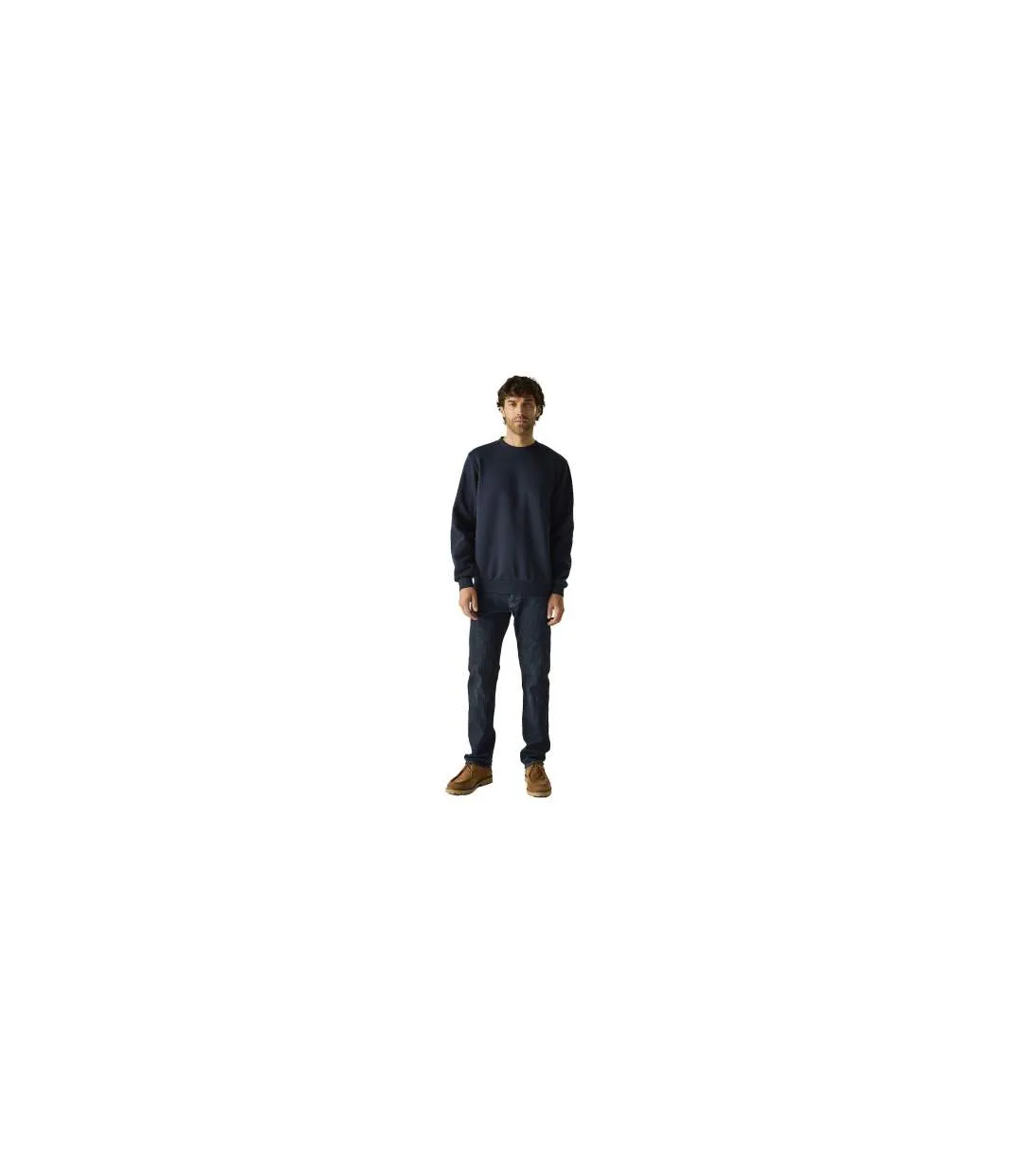 Mens Cotton Sweatshirt Navy Regatta-2