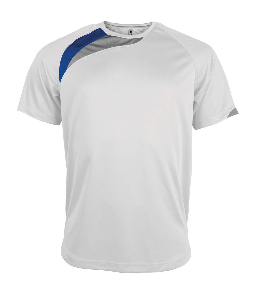 Kariban Proact - T-shirt sport à manches courtes - Homme (Blanc/Bleu roi/Gris) - UTRW4243