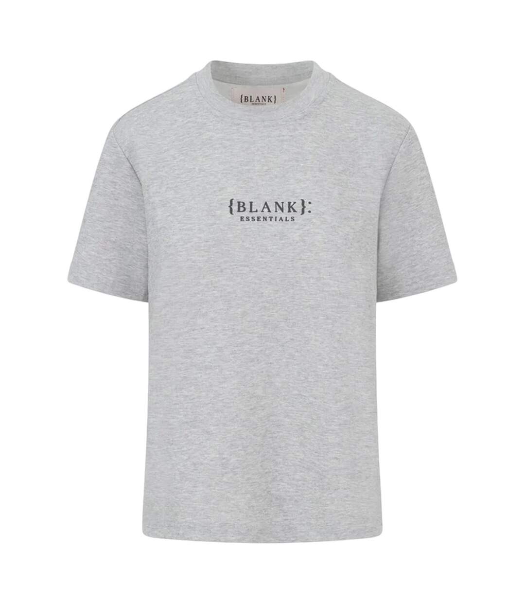 Womens/ladies Essentials Logo Boyfriend T-shirt Grey Marl Blank Essentials-2