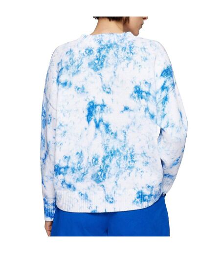 Sweat Femme Blanc Bleu Boss