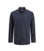 Chemise marine homme jack & jones classic melange-1