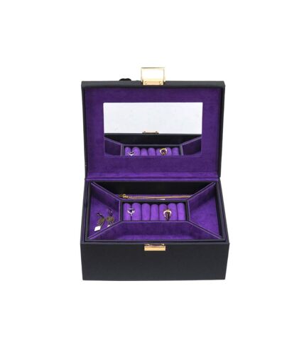 Davidts - Coffret à bijoux Flower - noir/violet - 8772