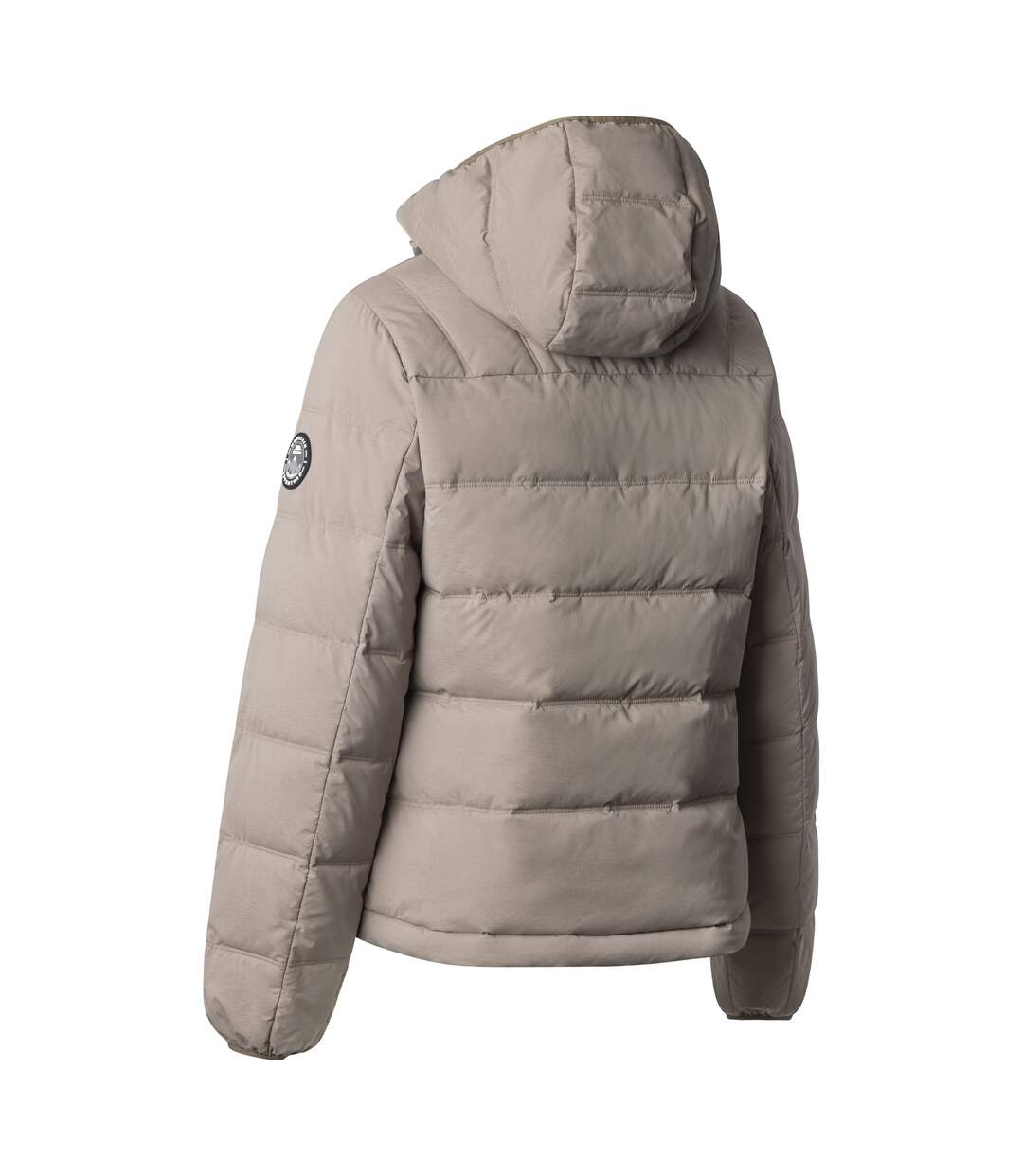Womens/ladies Rollins Hooded Jacket Sand Trespass-2