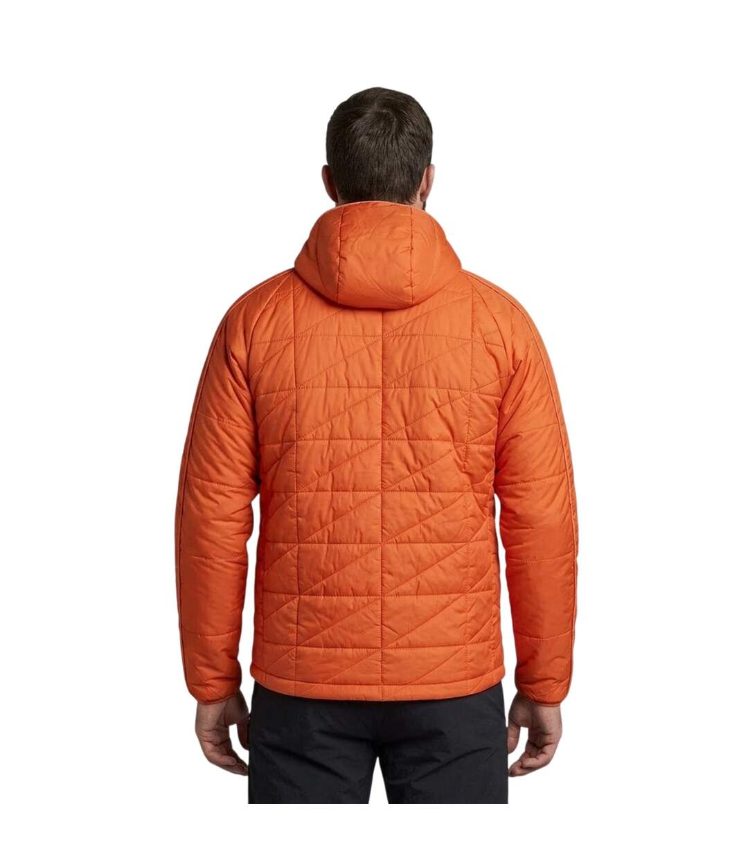 Mens Puffer Jacket Orange Adidas-3