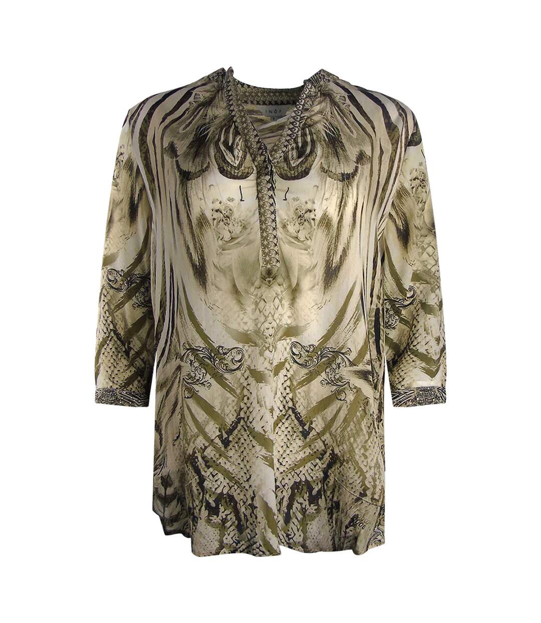 Blouse Siberia Milano Femme Beige Gris Inoa-1