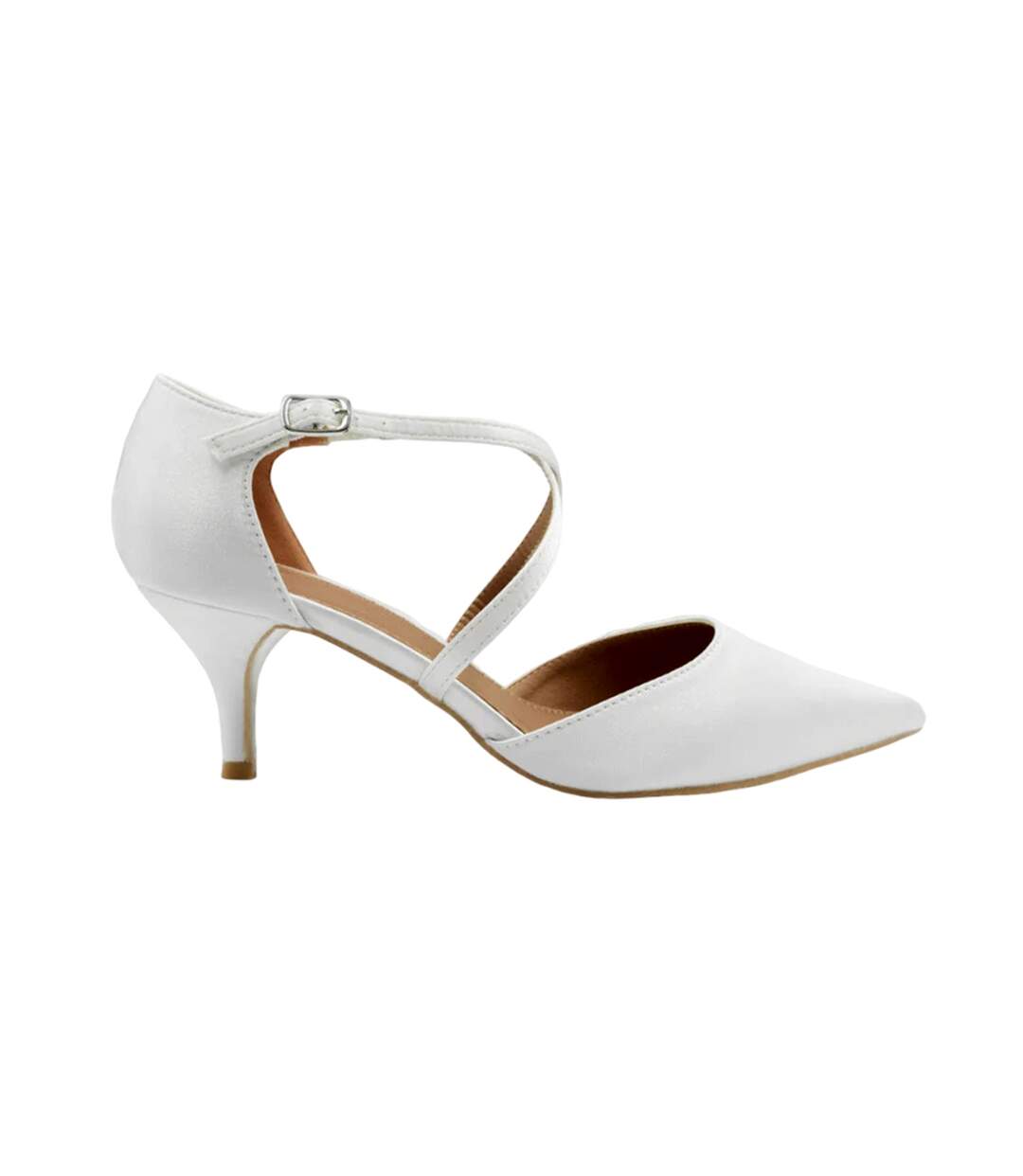 Chaussures Larges kennedi femme blanc cassé Where´s That From-1