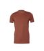 T-shirt Adulte Marron Orangé Chiné Bella + Canvas-1