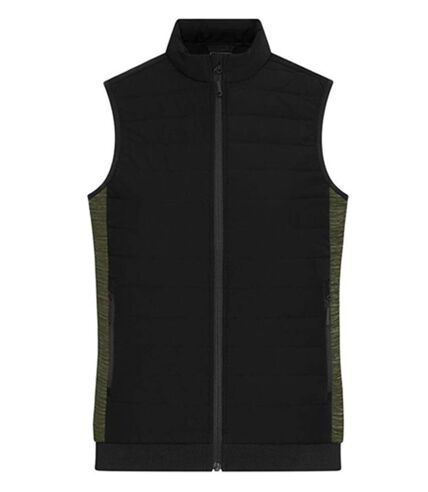 Bodywarmer de travail matelassé - Femme - JN1863 - noir et vert olive