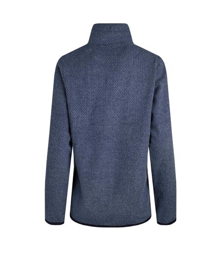 Womens/ladies odina zig zag fleece dark blue Weird Fish