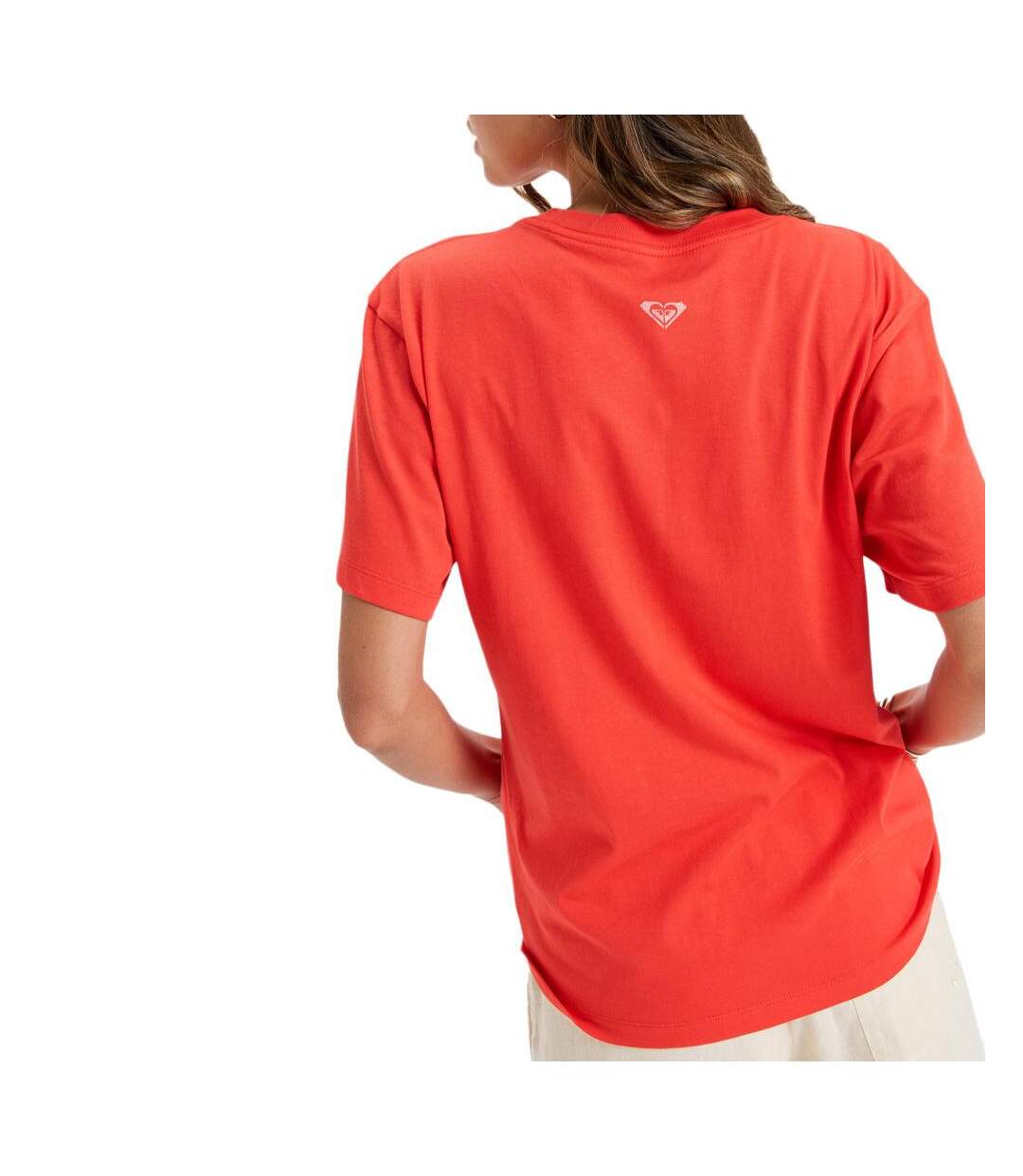 T-Shirt rouge femme roxy hangloose-2