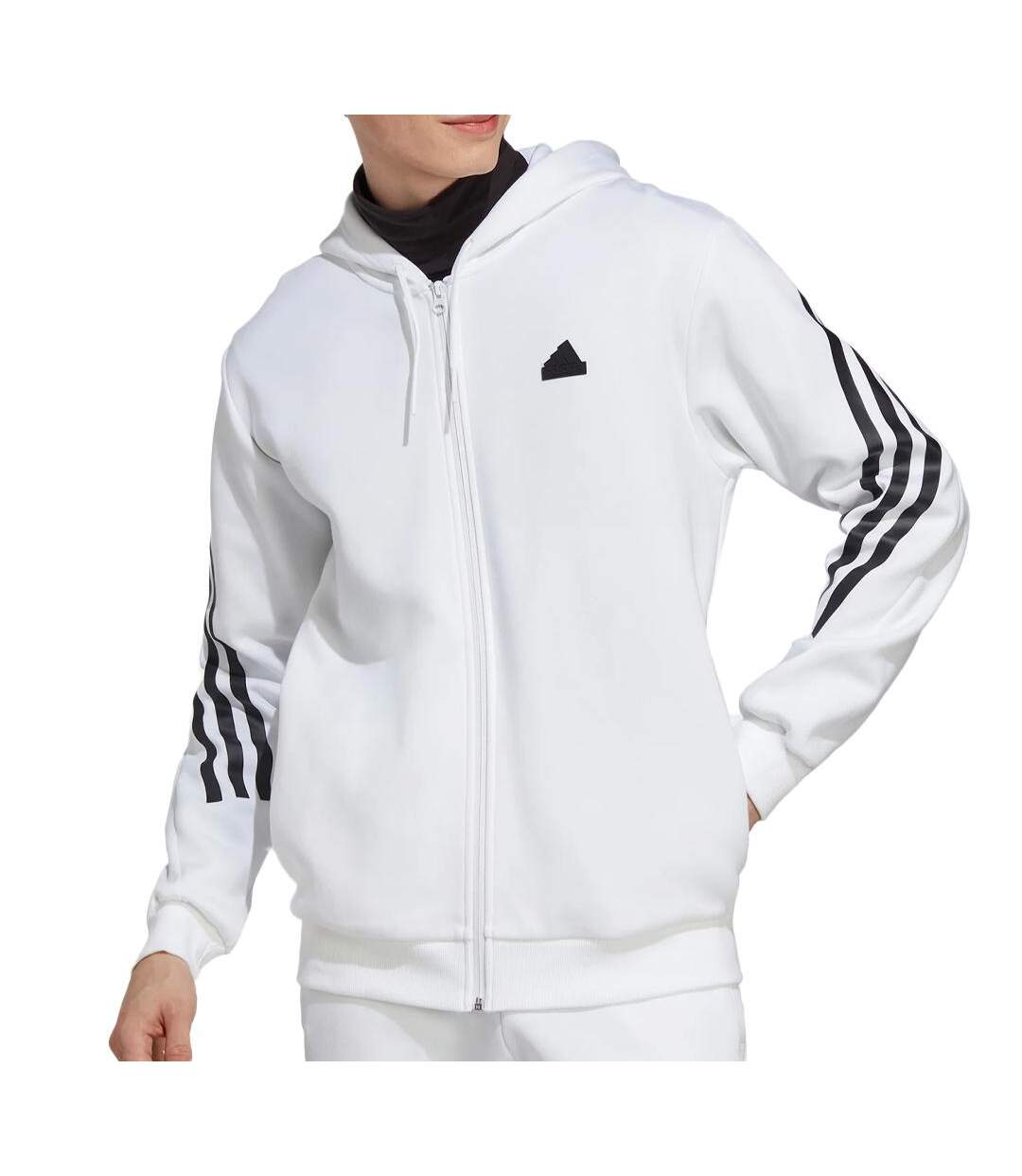 Sweat zippé Blanc Homme Adidas IC8258 - M-1