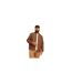 Mens Biker Mock Neck Plus Long-sleeved Jacket Cognac Jack And Jones-1