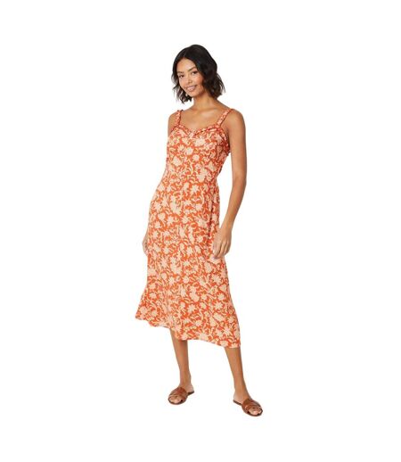 Robe Mi-longue Femme Rouille Dorothy Perkins