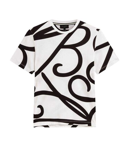T-shirt Motif/style Texte Homme Blanc Ted Baker