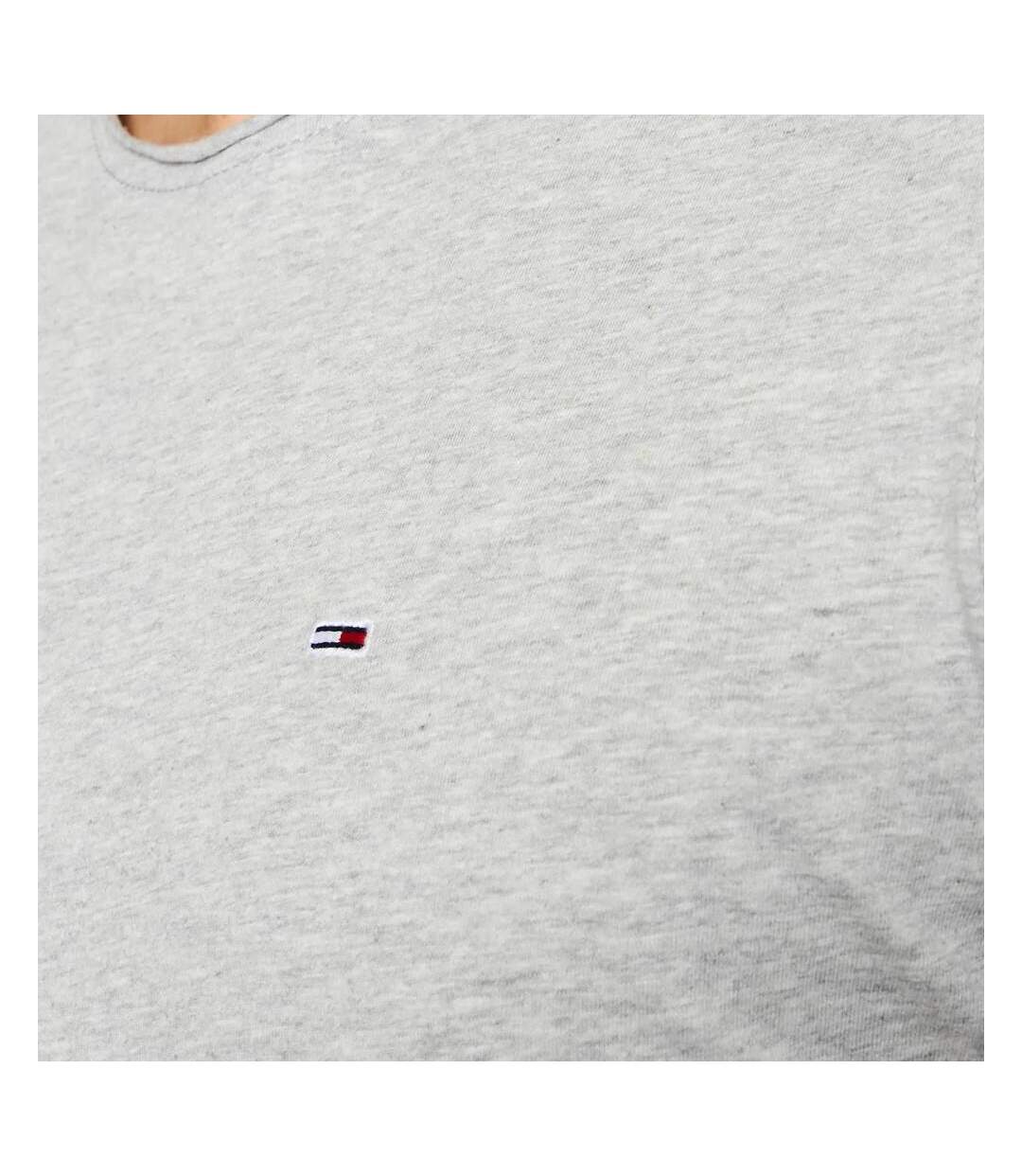 T-shirt gris homme tommy jeans slim jaspe-2