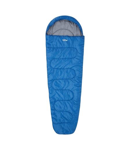 Unisex adult basecamp 250 summer mummy sleeping bag one size blue Mountain Warehouse