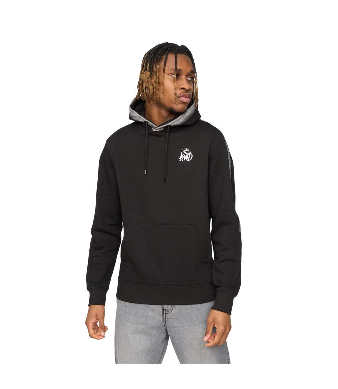 Mens Tapelny Hoodie Black Kings Will Dream-2