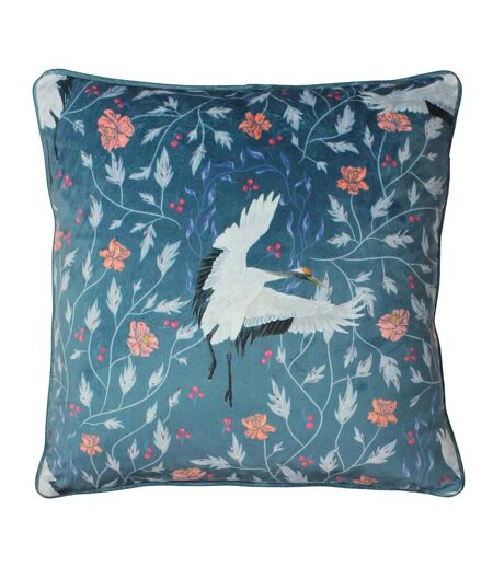 Georgiana botanical cushion cover one size slate blue Paoletti