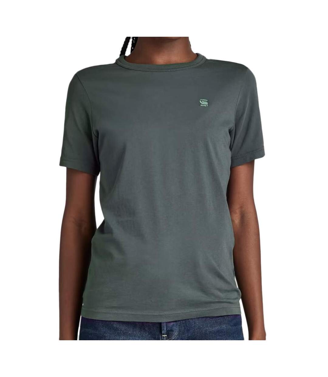 T-shirt Kaki Femme G-Star Raw Core - XXS-1