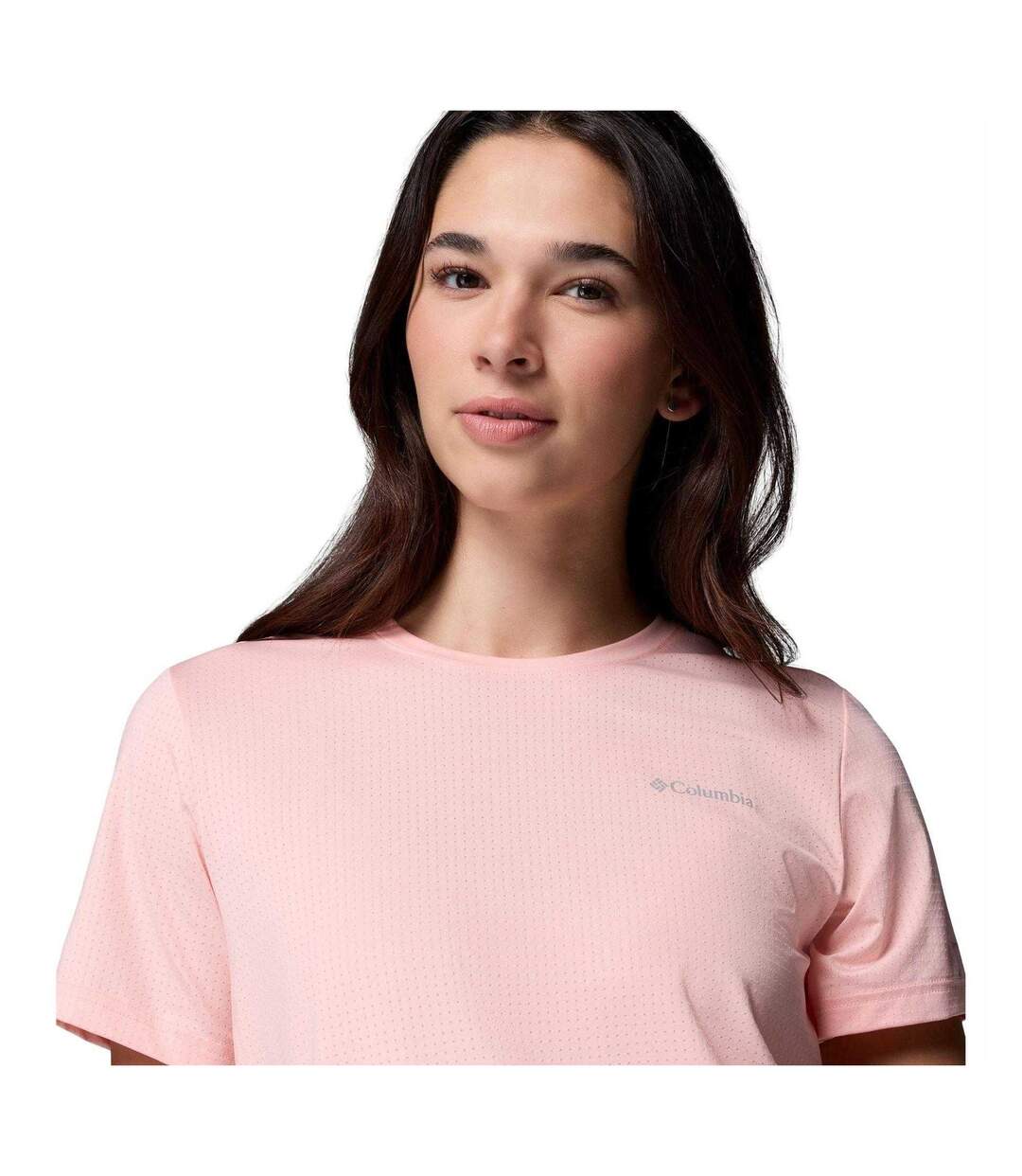 Womens/ladies Wild Springs Performance T-shirt Blue Columbia-3