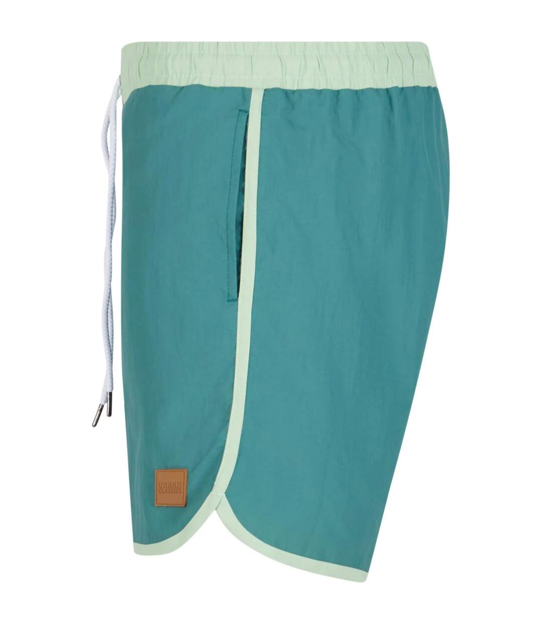 Short De Bain Motif/style Rétro Homme Vert Vert Urban Classics-4