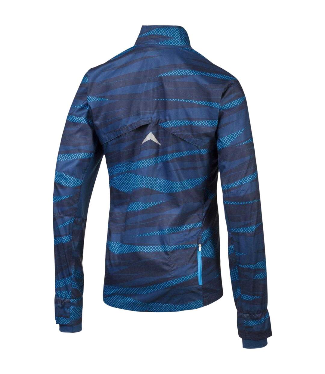 Mens Graphic Print Woven Jacket Blue Puma-4