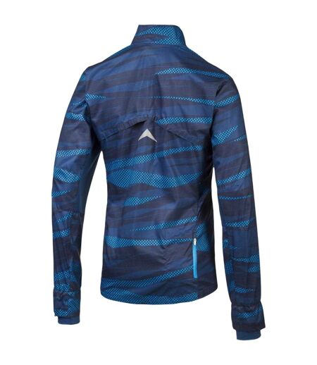 Mens Graphic Print Woven Jacket Blue Puma