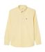 Womens/ladies poplin oversized shirt yellow Lacoste-1