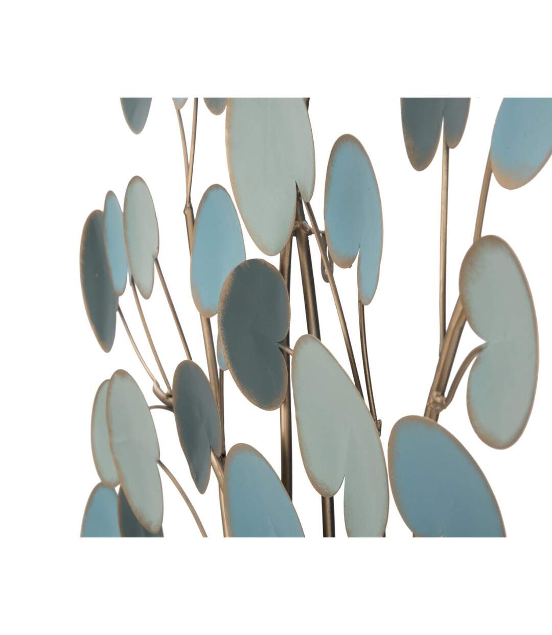 Décoration Murale en Métal Pommier 90cm Bleu-5
