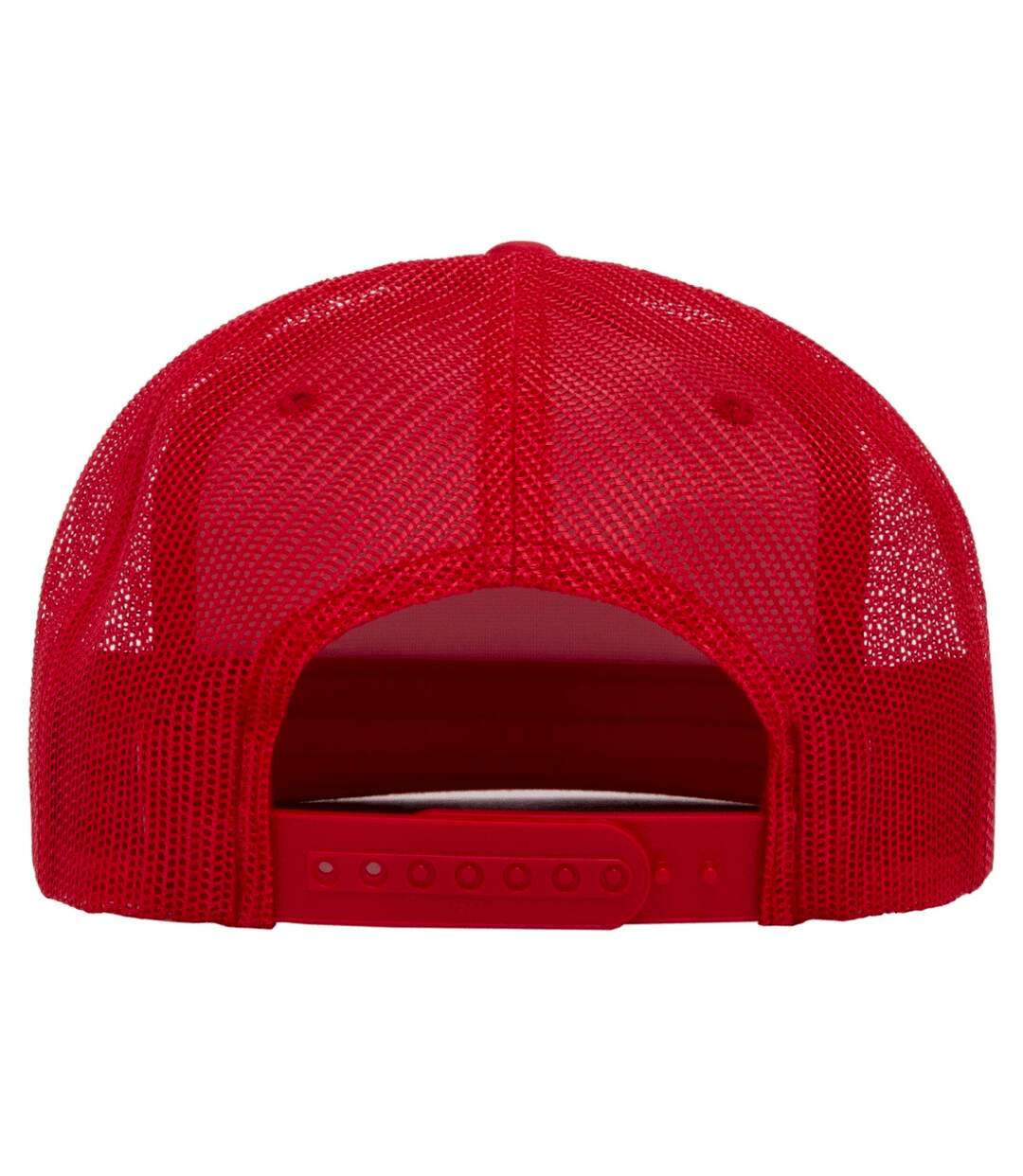 Casquette trucker blanc / rouge Yupoong-2