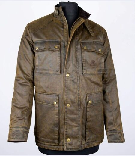 WINCHESTER NEVERM — Parka matelassée marron : isolation thermique et coton enduit