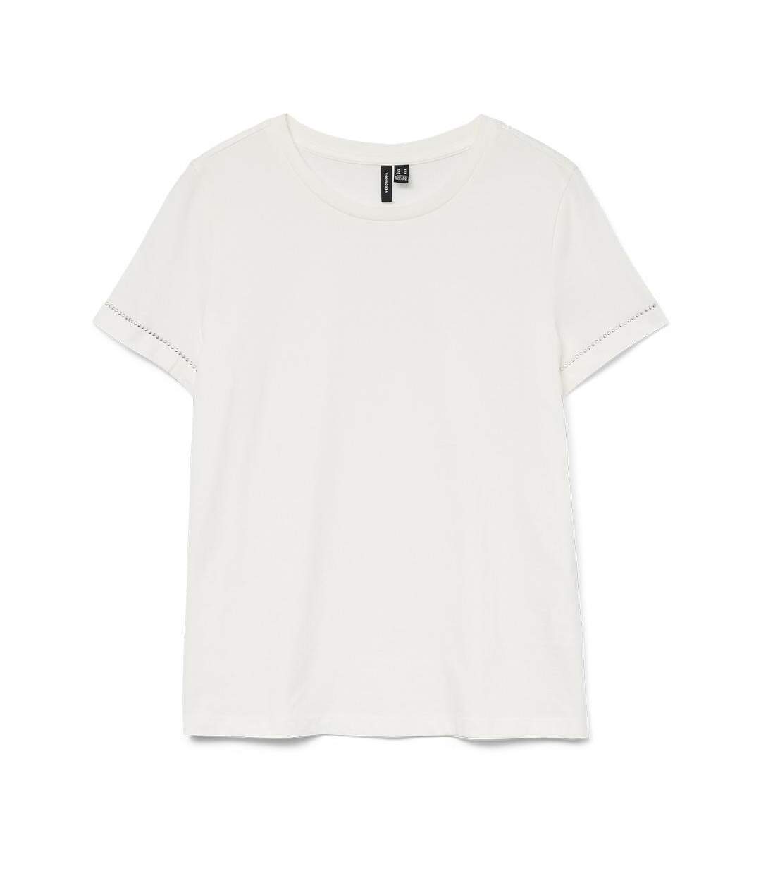 T-Shirt blanc femme vero moda liana-1