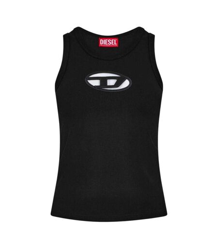 Débardeur Motif/style Logo Ovale T-lynys Femme Noir Diesel