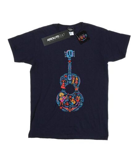 Disney - T-shirt COCO GUITAR PATTERN - Femme (Bleu marine) - UTBI16466