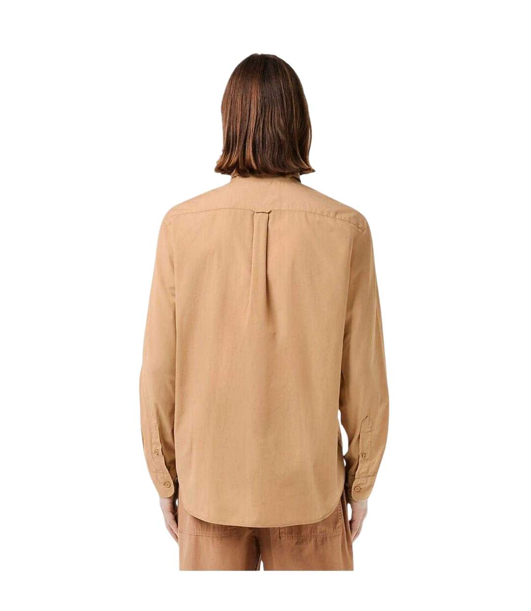 Chemise À Boutons Manches Longues Homme Beige Lacoste-3