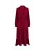 Robe Portefeuille Manches Longues Femme Bordeaux AX Paris-2