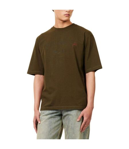 T-shirt Manches Courtes Motif/style Logo Milano Homme Vert Kaki DSquared2