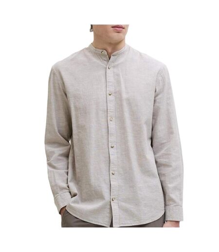 Chemise beige homme jack & jones jesummer