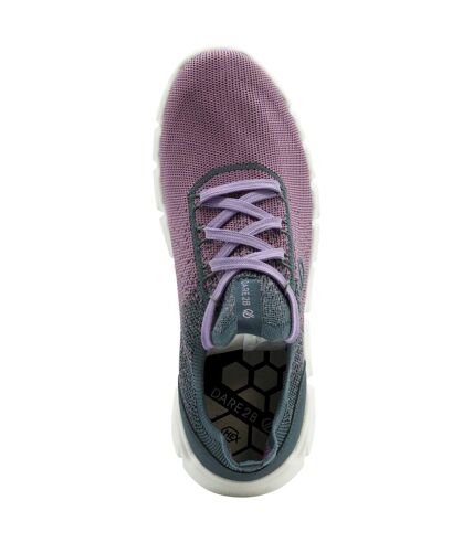 Womens/ladies hex-at knitted recycled trainers dusty lavender Dare 2B